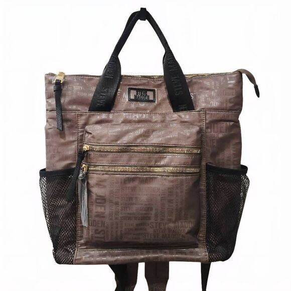 Steve Madden BJaxie Backpack Tote Bag- Olive main image 6